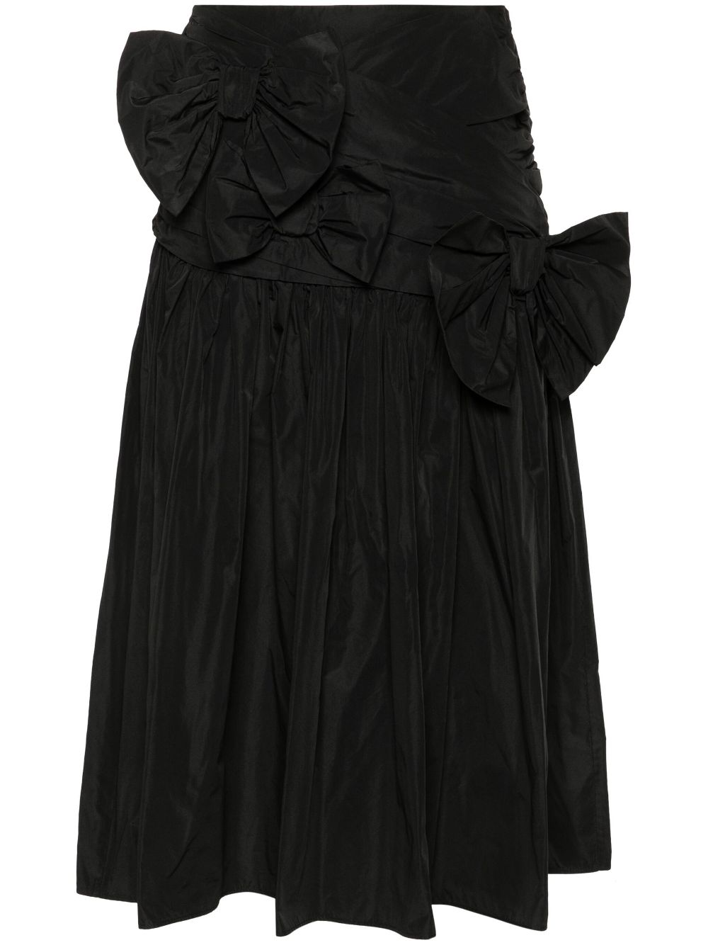 Viktor & Rolf bow-detail draped skirt - Black