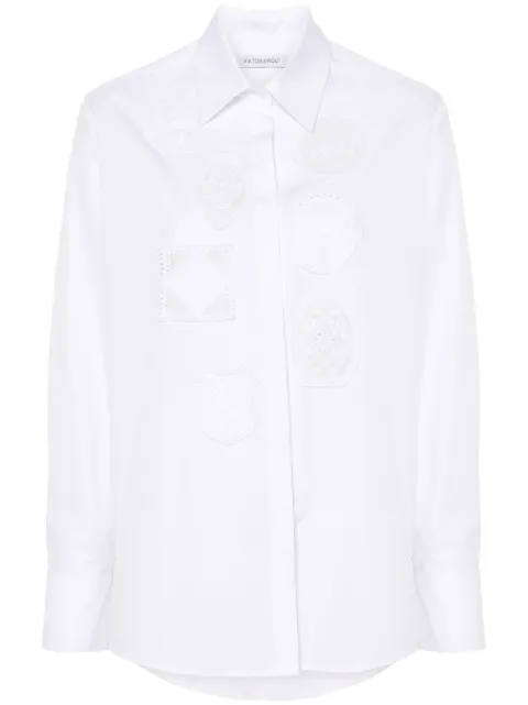 Viktor & Rolf camisa con parche bordado