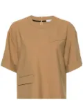 Viktor & Rolf Suiting twill-weave T-shirt - Brown