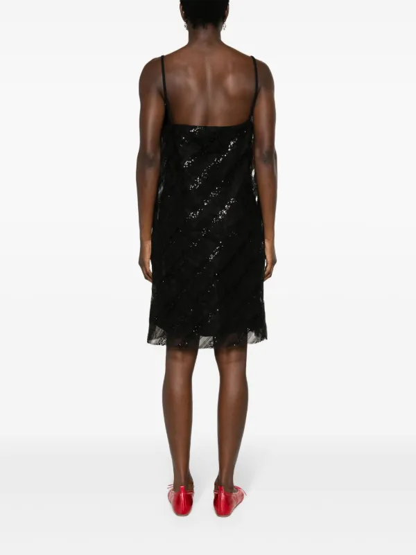green emerald velvet dress Zimmermann Pavilion Glitter Flutter Slip Dress main image 0