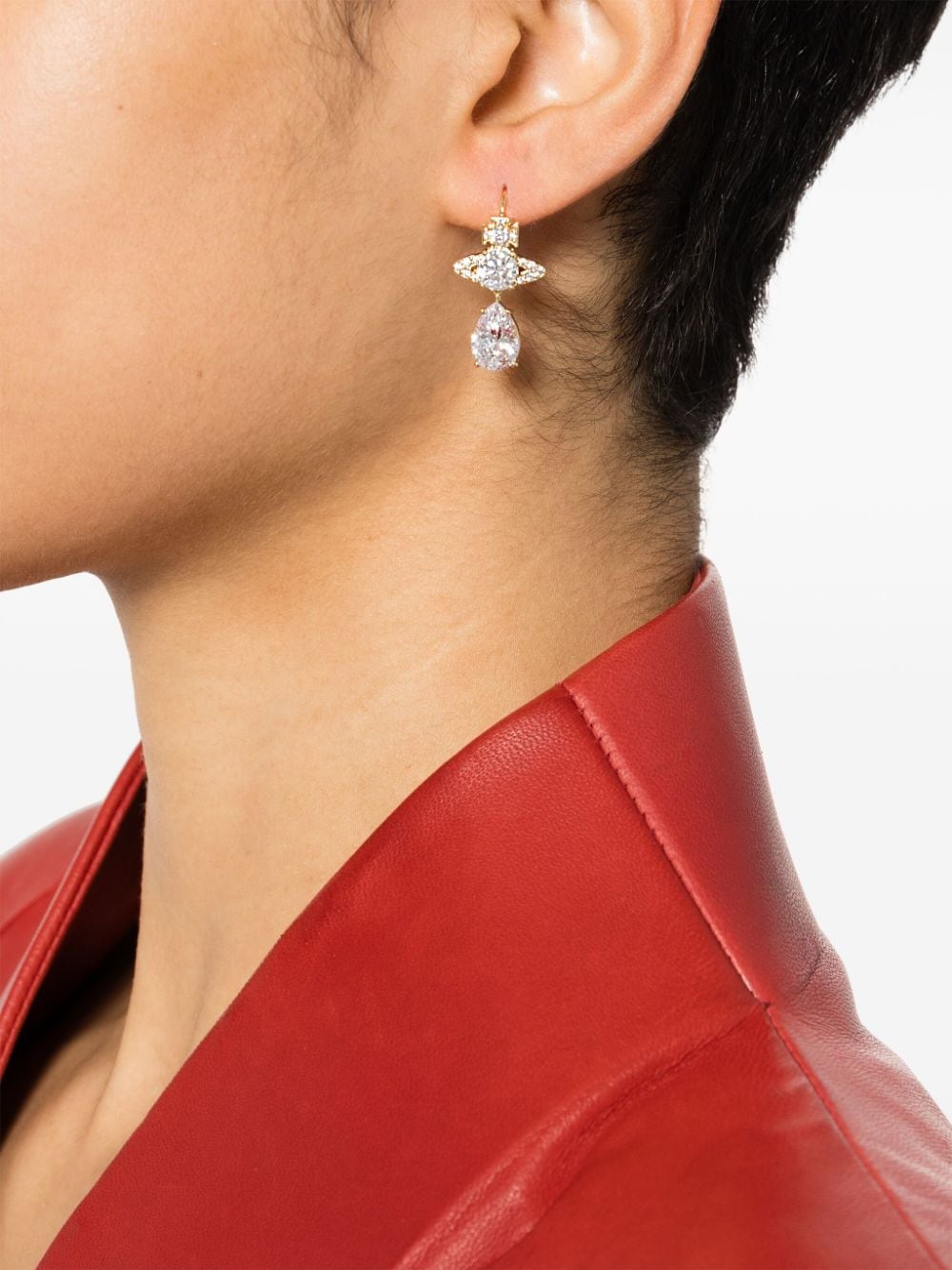 Shop Vivienne Westwood Ismene Orb-detail Drop Earrings In 金色