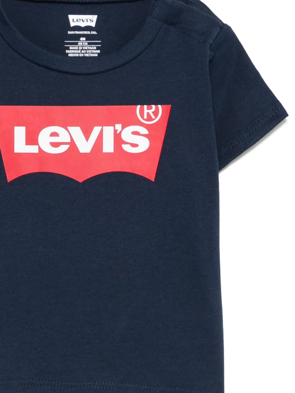 Levi's Kids Katoenen T-shirt Blauw
