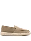 Officine Creative Roped 004 suede espadrilles - Green