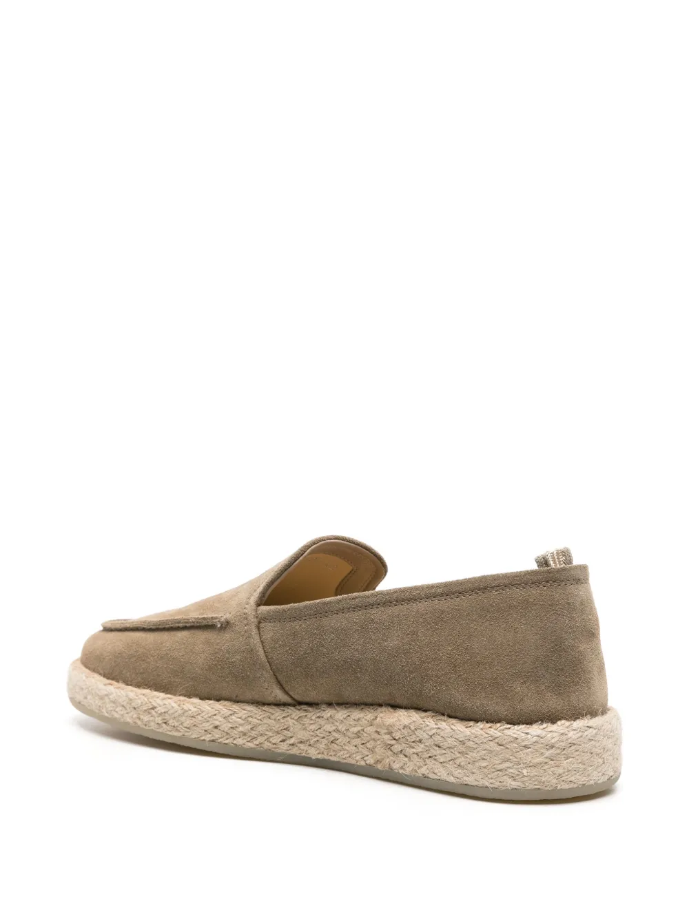 Shop Officine Creative Roped 004 Suede Loafers In Green