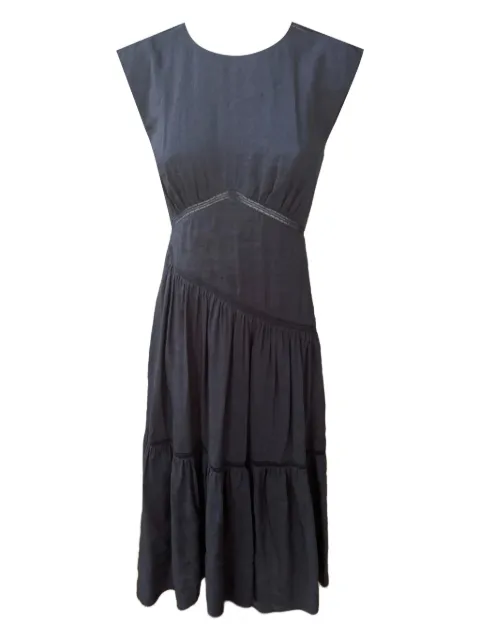 FRAME vestido midi con diseño fruncido