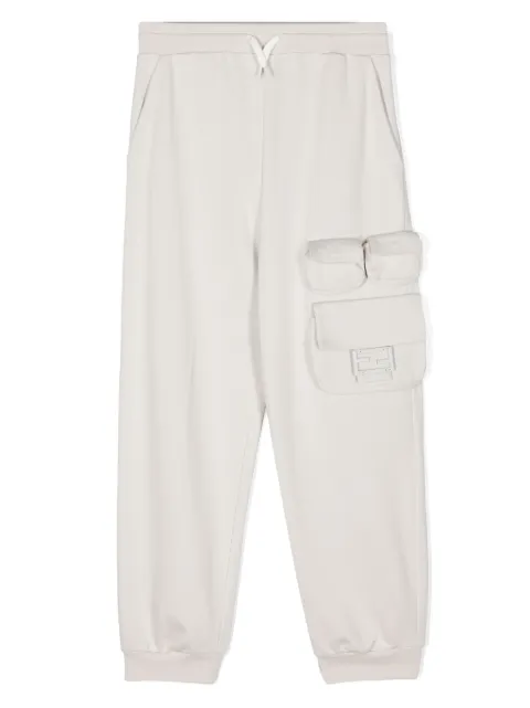 Fendi Kids pantalones con motivo FF