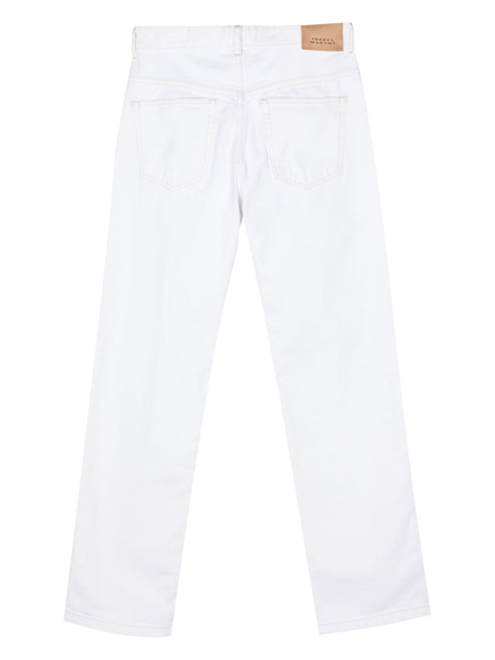 Shop Isabel Marant Nadege High-rise Boyfriend Jeans In White