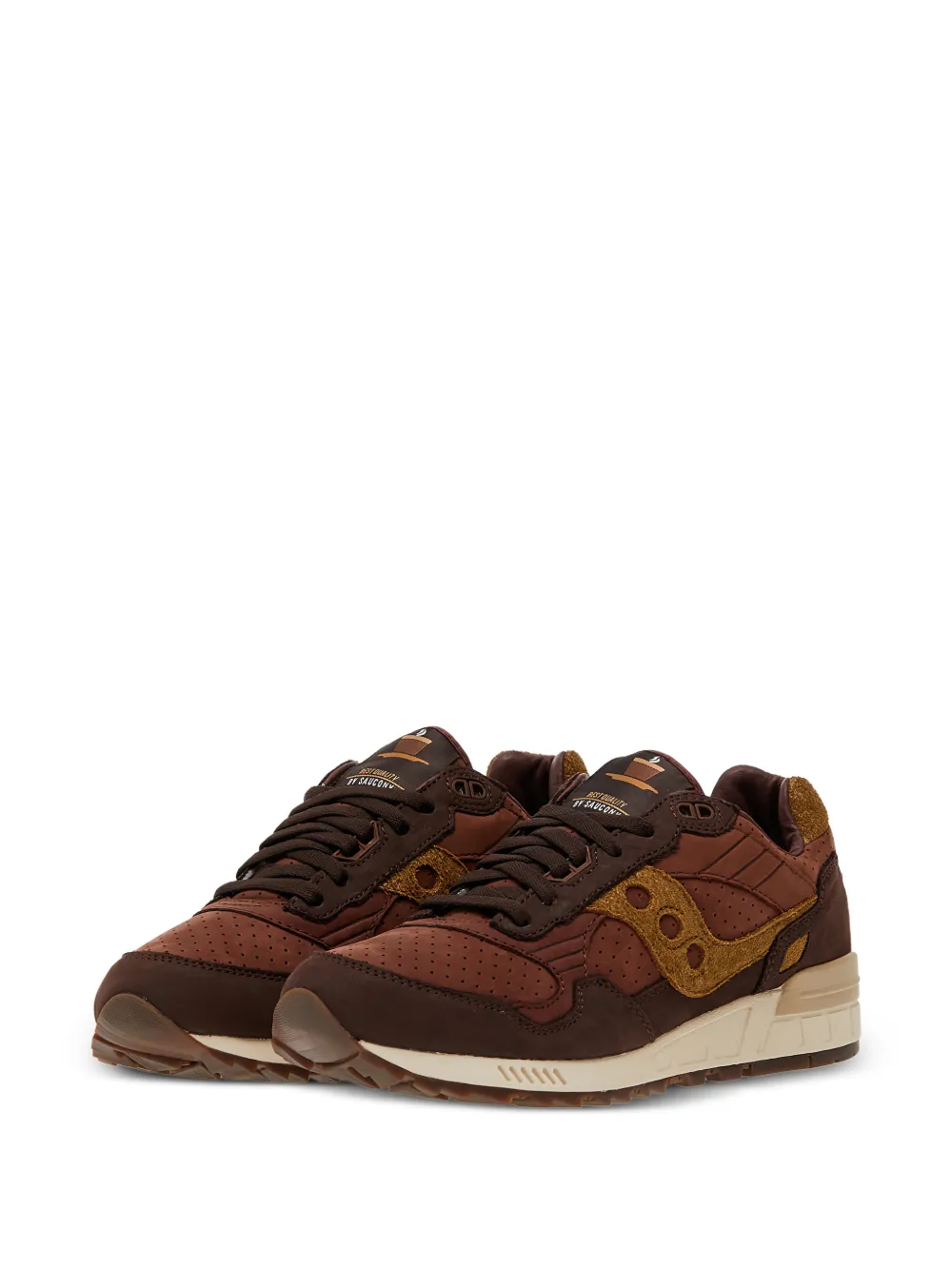 Saucony Shadow 5000 sneakers met geperforeerde vlakken Bruin