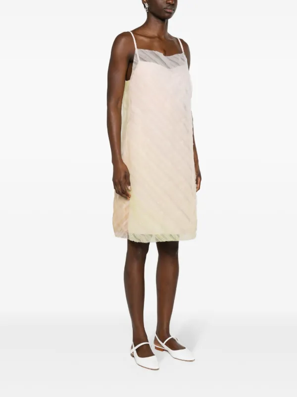 Viktor & Rolf Gradient Tulle Slip Dress | Pink | FARFETCH