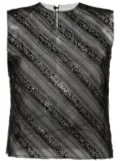Viktor & Rolf sequined tulle tank top - Black