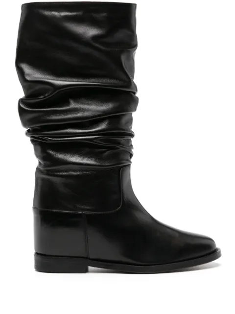 Via Roma 15 Drapierte Stiefel