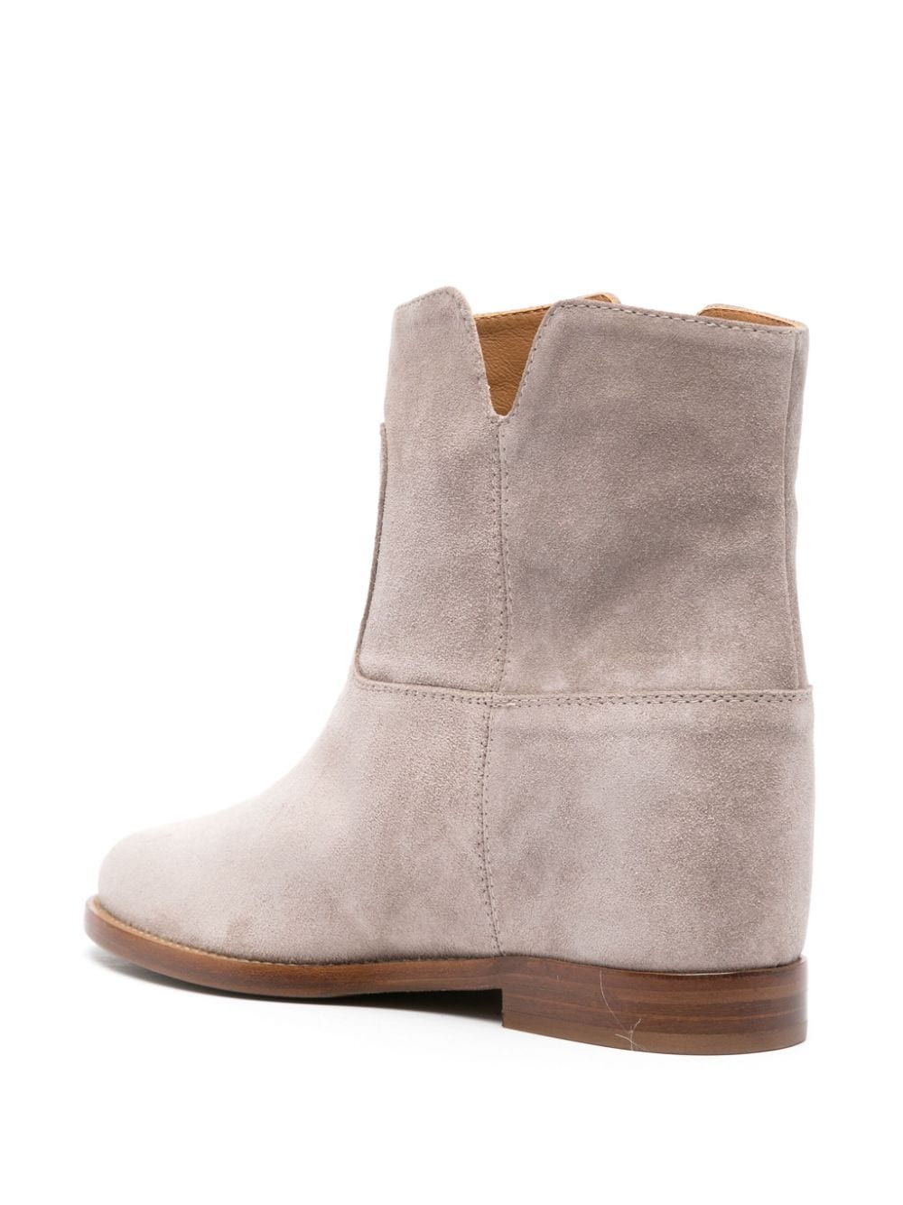 Shop Via Roma 15 Suede Ankle Boots In Neutrals