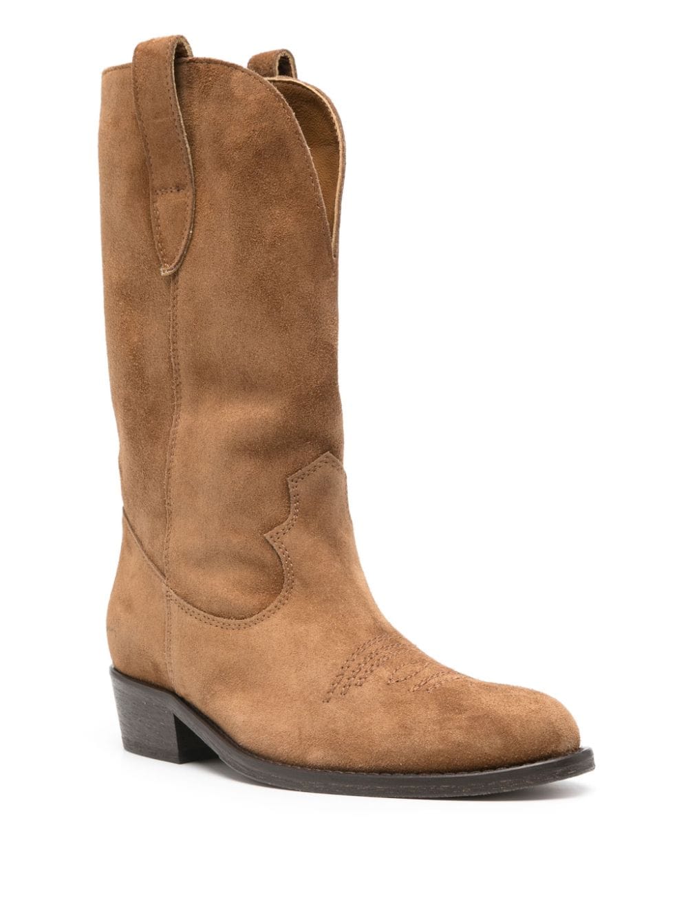 Shop Via Roma 15 40mm Suede Ankle Boots In Brown