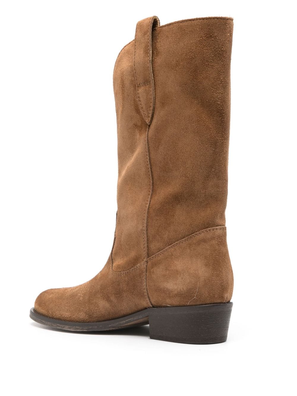 Shop Via Roma 15 40mm Suede Ankle Boots In Brown