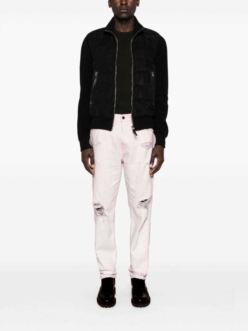 DONDUP mid-rise tapered-leg jeans - Roze
