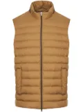 Herno logo-print padded gilet - Yellow