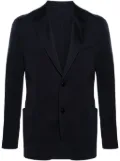 Lardini single-breasted wool-blend blazer - Blue