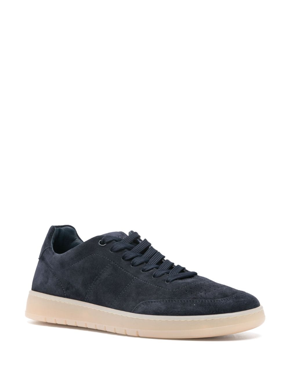 Boggi Milano almond suede sneakers - Blauw