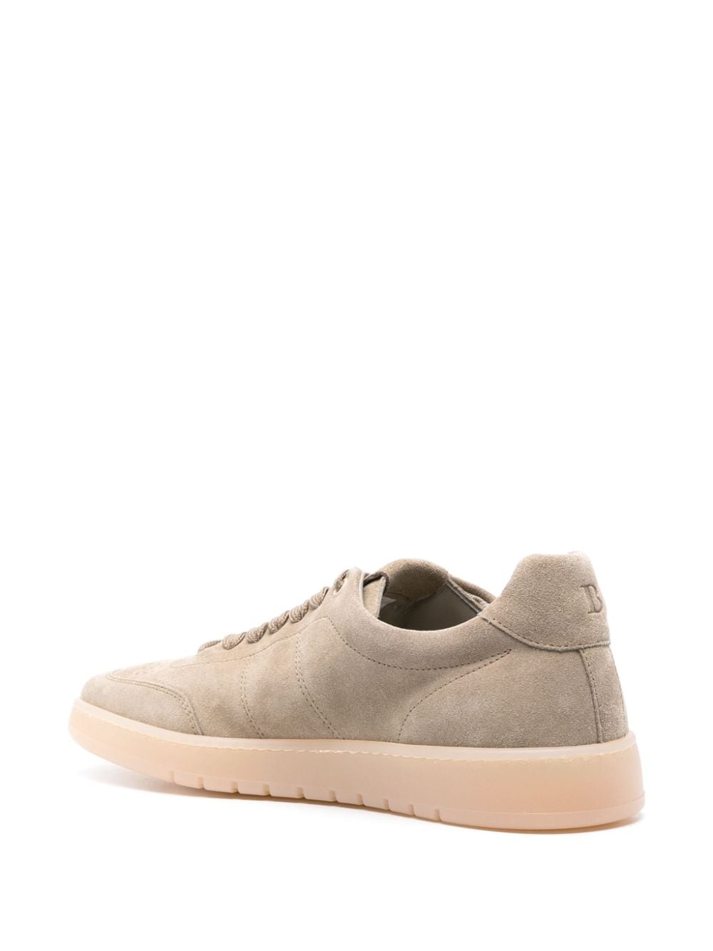 Shop Boggi Milano Suede Lace-up Sneakers In 中性色