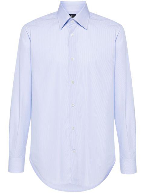 Boggi Milano striped poplin shirt Men