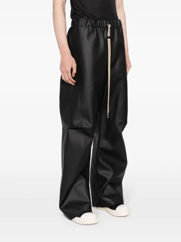 Fear Of God Pleated wide-leg Trousers | Black | FARFETCH OM