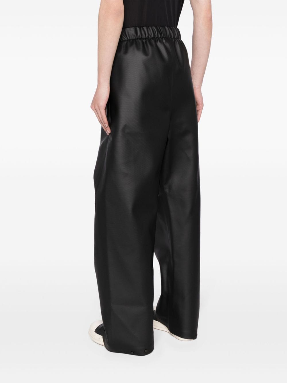 Shop Fear Of God Pleated Wide-leg Trousers In Black