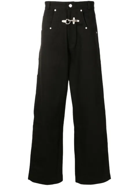 PACE hardware-detailing straight-leg trousers