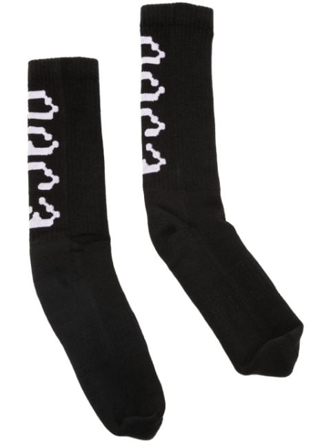 PACE logo-jacquard socks
