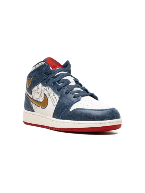 Jordan Kids baskets mi-montantes Air Jordan 1 SE 'Take Flight'