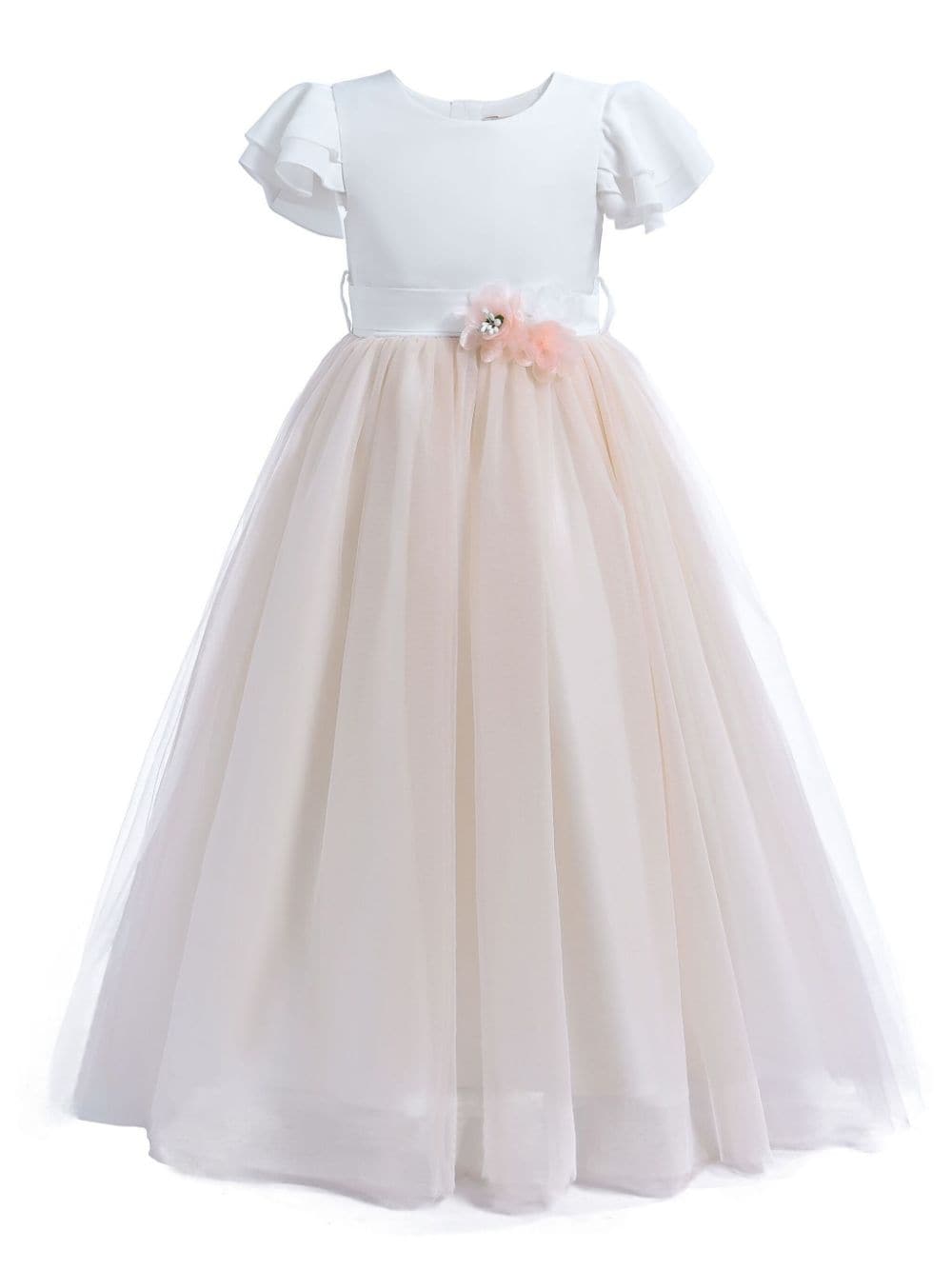 Tulleen Almeria teacup gown - Bianco