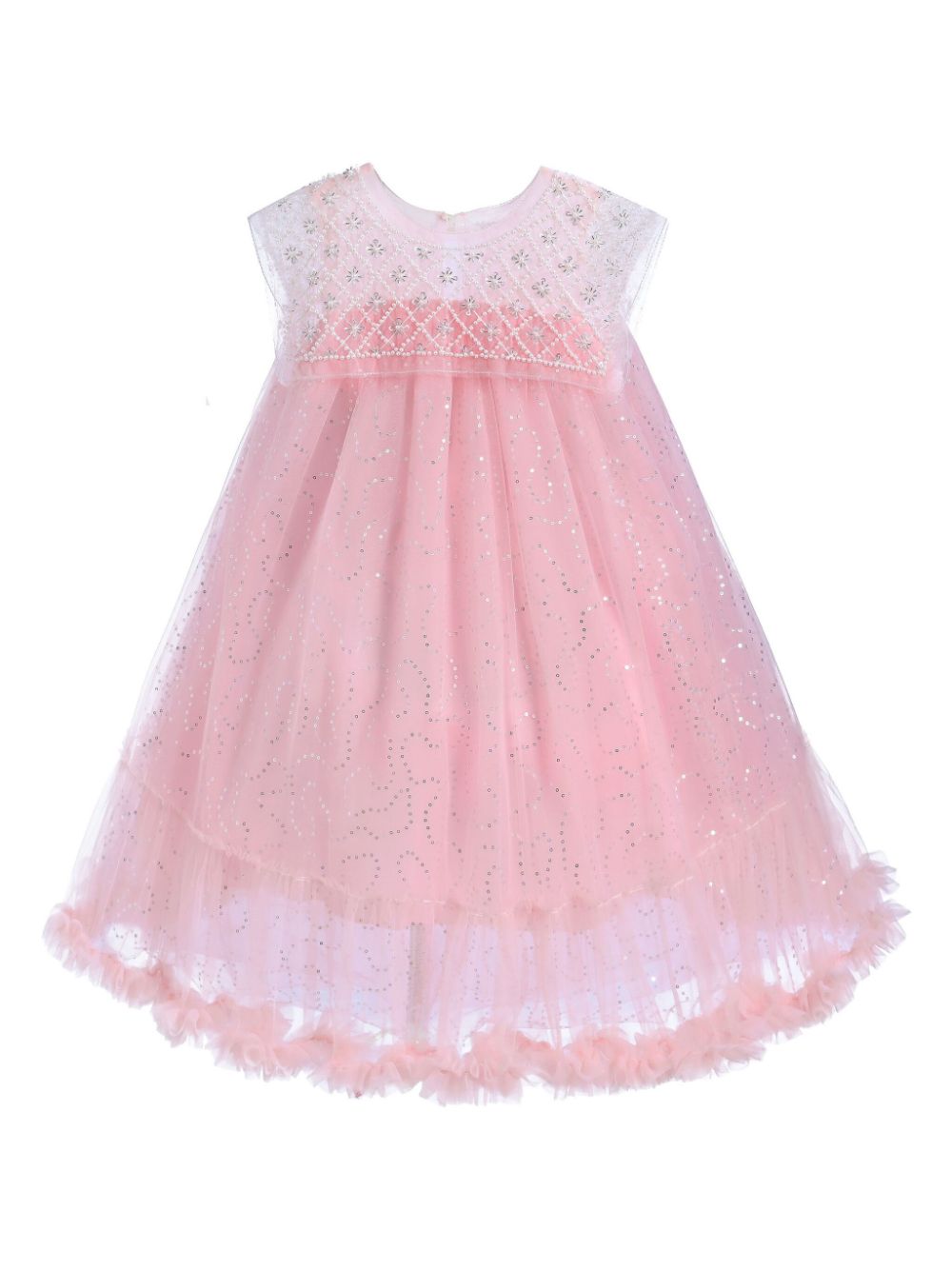 Tulleen Kids' Esperanza Smocked Dress In Pink