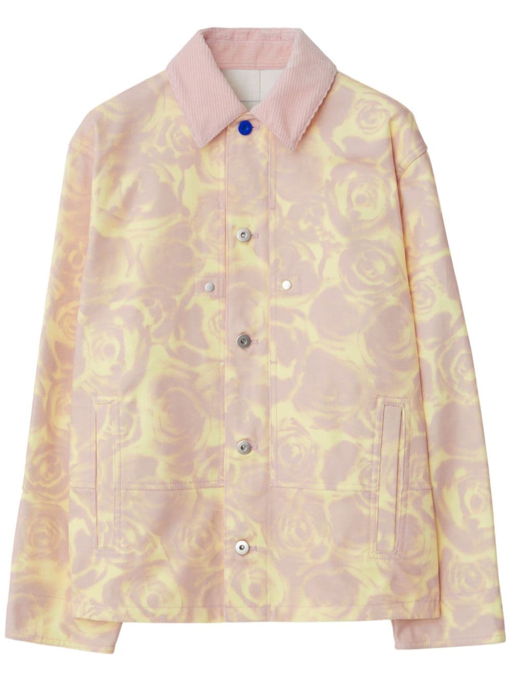 Shop Burberry Rose Cotton Jacket In Pink