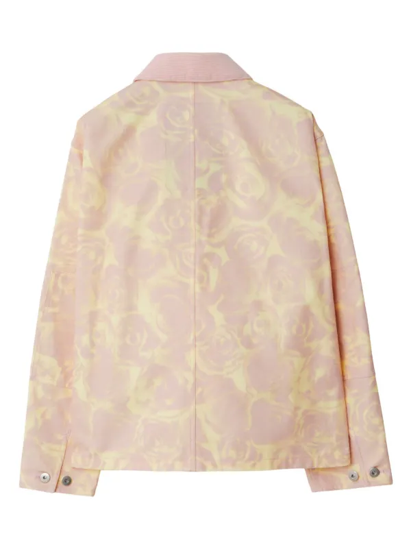 Burberry Rose Cotton Jacket | Pink | FARFETCH