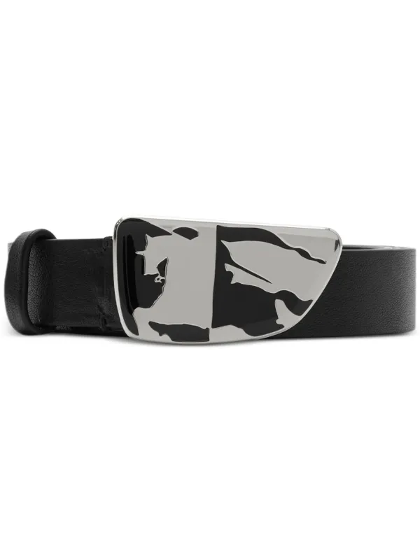 送料関税込★Burberry★EKDレザーベルト Burberry Shield EKD レザーベルト | ブラック | FARFETCH JP