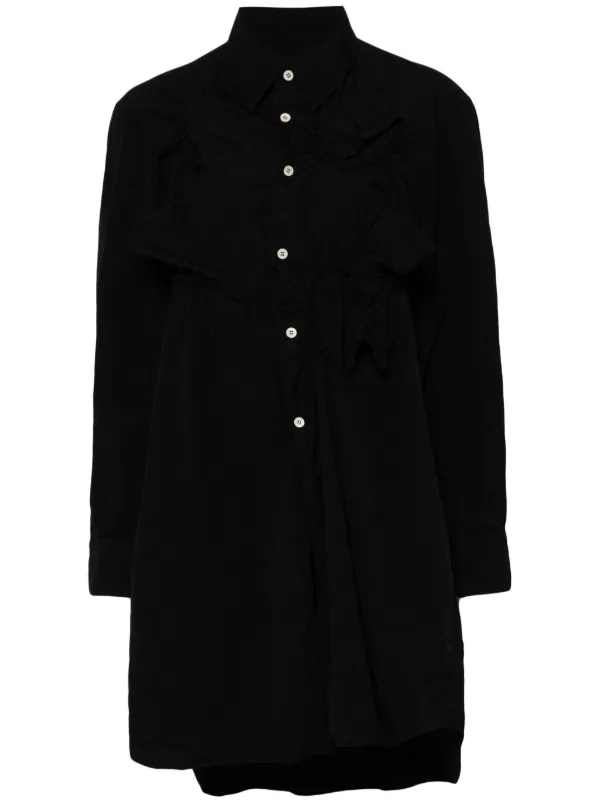 BLACK COMME des Garçons ロングシャツ Comme Des Garçons ロングライン シャツ | ブラック | FARFETCH JP