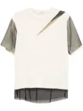 Undercover layered cotton T-shirt - Neutrals