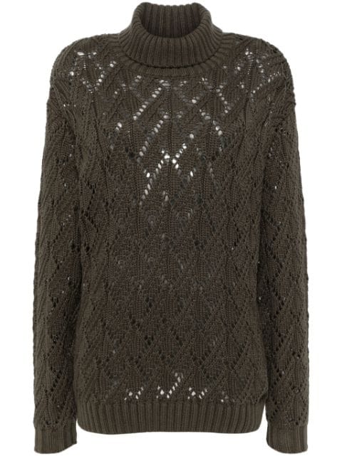 The Upside Suki Clementine open-knit sweater