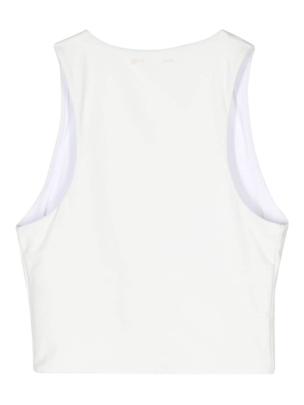Shop The Upside Jacinta Cropped Performance Tank Top In White