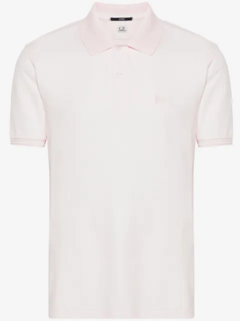 C.P. Company logo-patch piqué polo shirt
