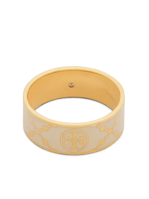Tory Burch Double T enamel-detail ring 