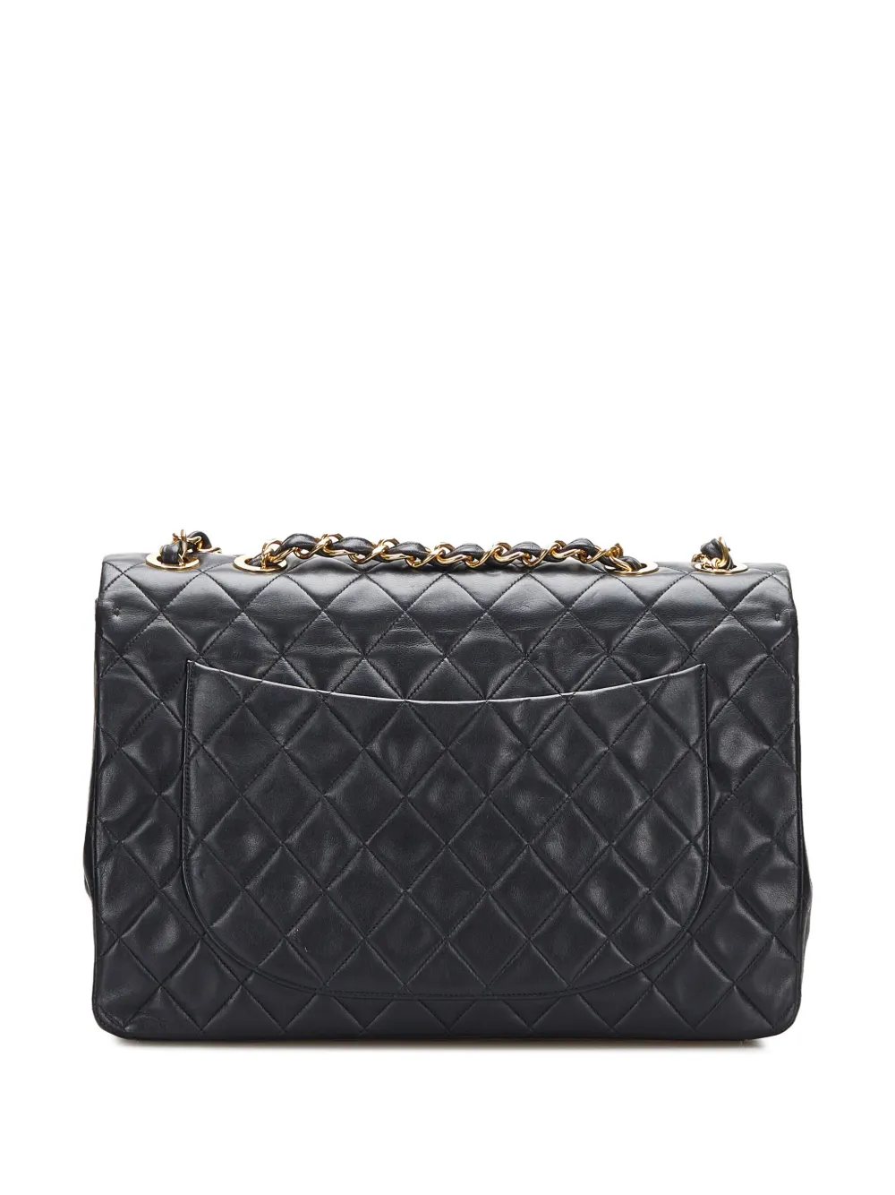 CHANEL Pre-Owned 1991-1994 Double Flap Jumbo shoulder bag - Zwart
