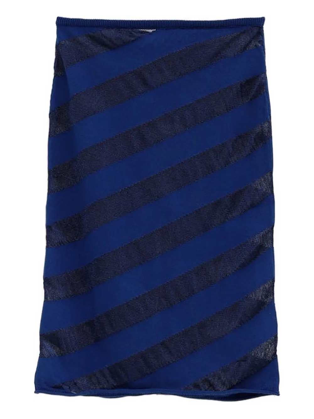 Gimaguas Midi-rok met zebrastrepen - Blauw