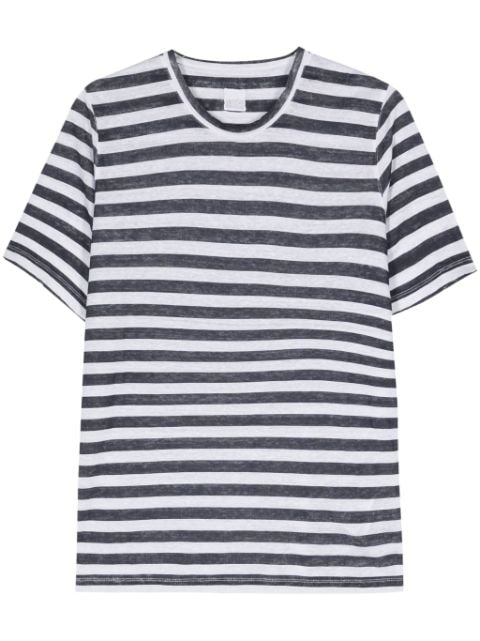 120% Lino linen striped T-shirt