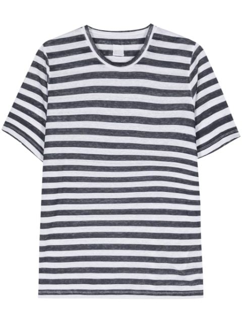 120% Lino linen striped T-shirt