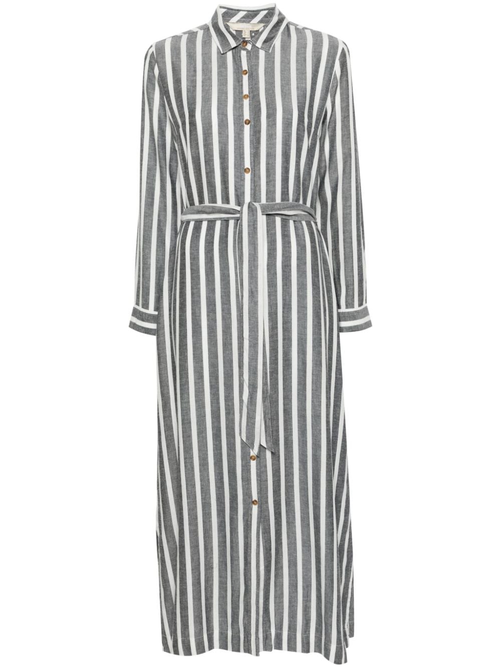 Shop Barbour Annalise Striped Shirtdress In Blue