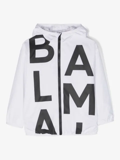 Balmain Kids veste à logo imprimé