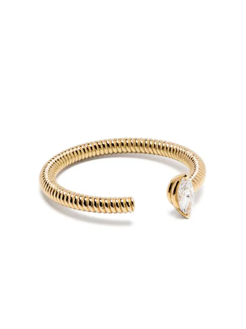 LEANDRA anillo Cabo en oro amarillo de 18kt con diamante