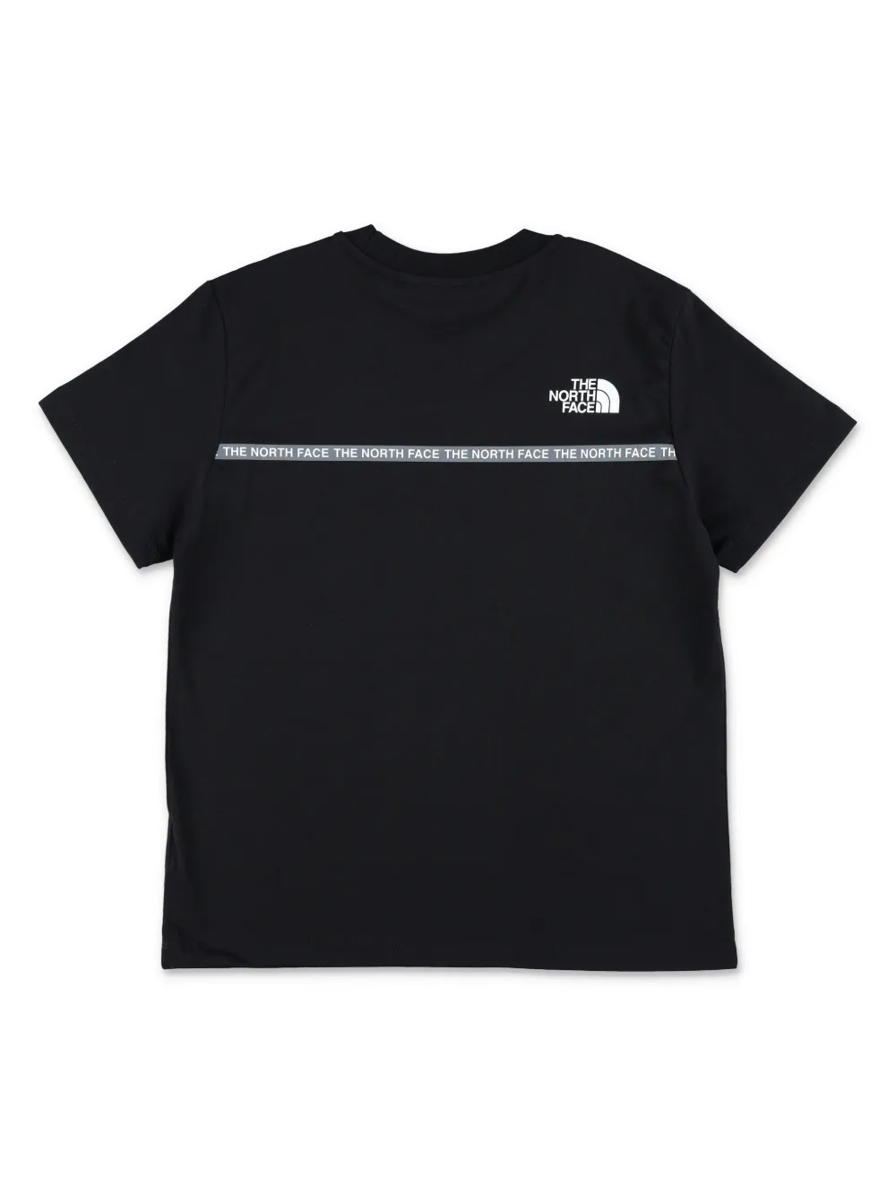 The North Face Kids Katoenen T-shirt met logoprint Zwart
