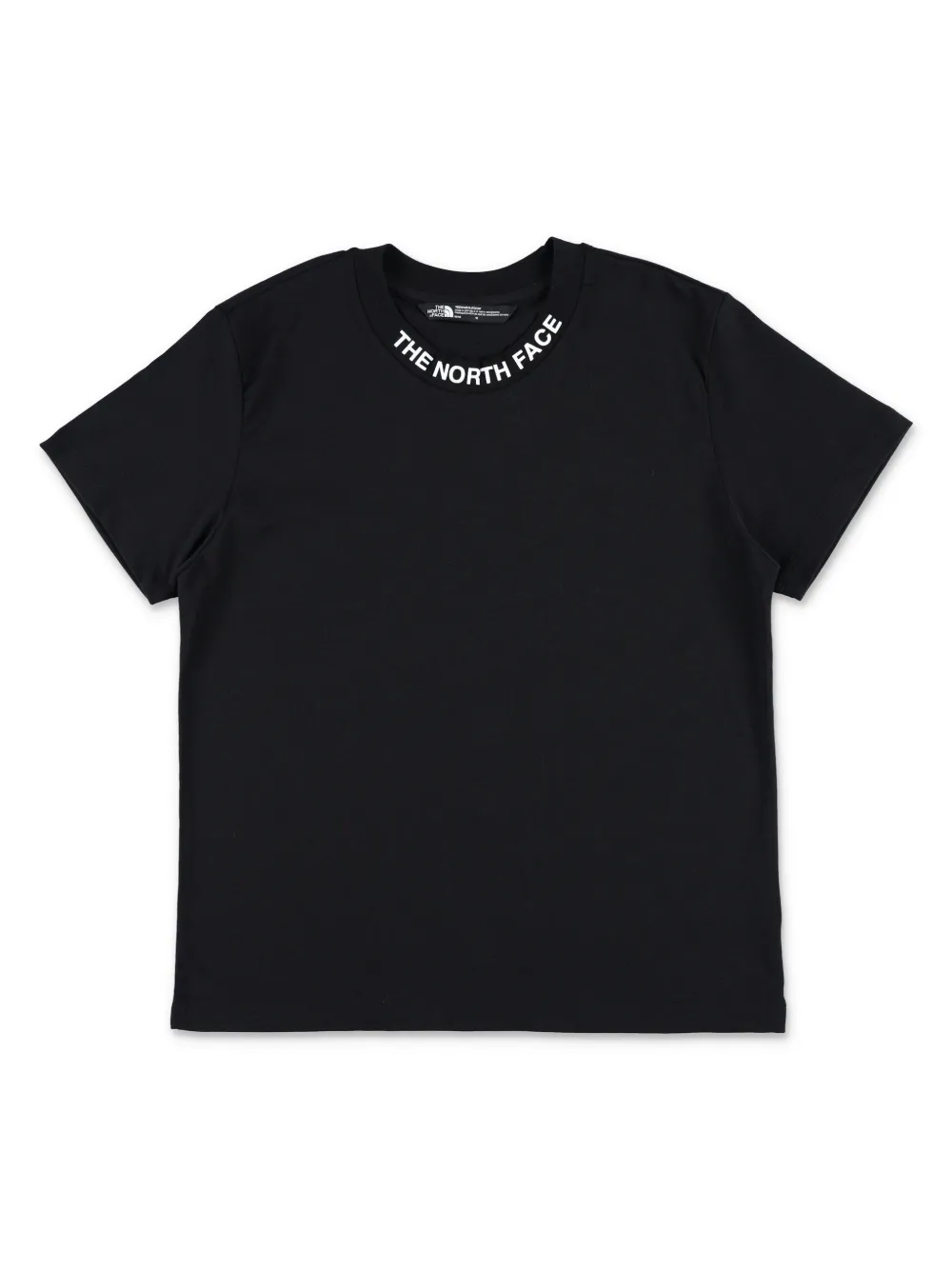 The North Face Kids Katoenen T-shirt met logoprint Zwart