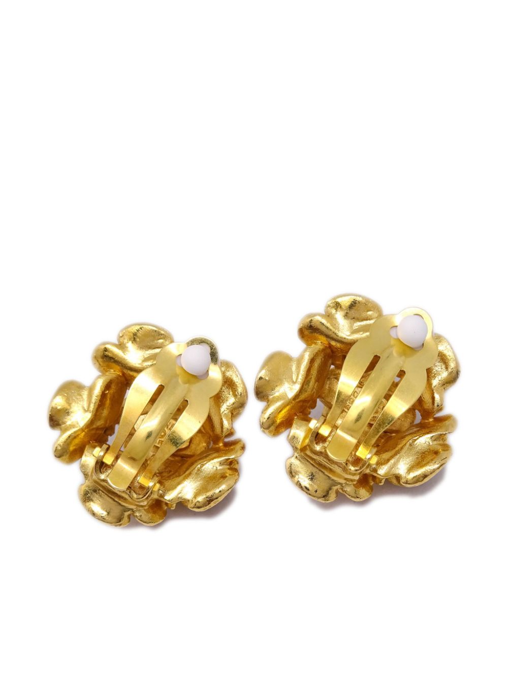 CHANEL Pre-Owned 1999s oorclips met bloem - Goud